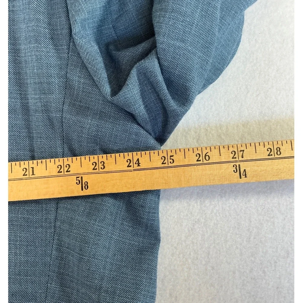 Lauren Ralph Lauren Blazer Mens 46R Blue Textured Two Button Sport Coat